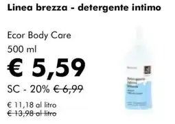 NaturaSì Linea brezza - detergente intimo Ecor Body Care offerta