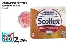Coop CARTA CASA SCOTTEX QUANTO BASTA offerta