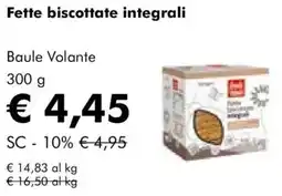 NaturaSì Fette biscottate integrali Baule Volante offerta
