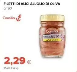 Tigre Consilia filetti di alici all'olio di oliva offerta