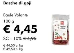 NaturaSì Bacche di goji Baule Volante offerta
