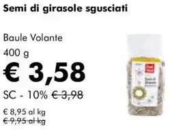 NaturaSì Semi di girasole sgusciati Baule Volante offerta