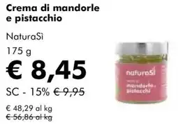 NaturaSì Crema di mandorle e pistacchio Natura Si offerta