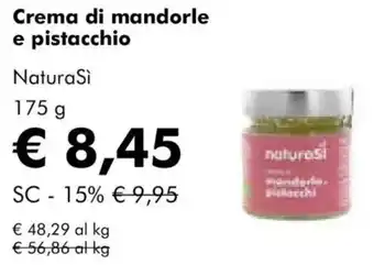 Crema di mandorle e pistacchio Natura Si