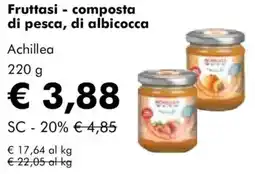 NaturaSì Fruttasi-composta di pesca, di albicocca Achillea offerta