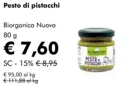 NaturaSì Pesto di pistacchi Biorganica Nuova offerta