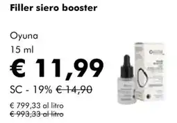 NaturaSì Filler siero booster Oyuna offerta
