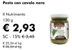 NaturaSì Pesto con cavolo nero Il Nutrimento offerta