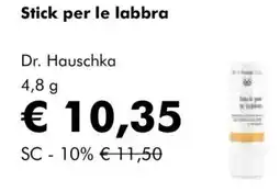 NaturaSì Stick per le labbra Dr. Hauschka offerta