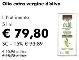 NaturaSì Olio extra vergine d'oliva Il Nutrimento offerta
