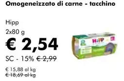 NaturaSì Omogeneizzato di carne - tacchino Hipp offerta
