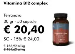 NaturaSì Vitamina B12 complex Terranova offerta