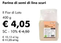 NaturaSì Farina di semi di lino scuri Il Fior di Loto offerta