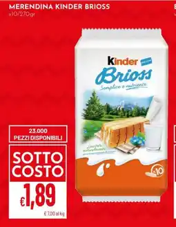Pan Merendina kinder brioss offerta