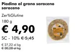 NaturaSì Piadina al grano saraceno saraceno Zer%Glutine offerta