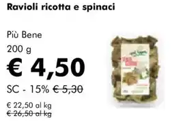 NaturaSì Ravioli ricotta e spinaci Più Bene offerta