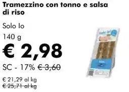 NaturaSì Tramezzino con tonno e salsa di riso Solo lo offerta