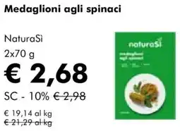 NaturaSì Medaglioni agli spinaci Natura Si offerta