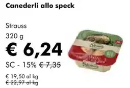 NaturaSì Canederli allo speck Strauss offerta