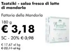 NaturaSì Tzatziki - salsa fresca di latte di mandorla Fattoria della Mandorla offerta