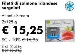 NaturaSì Filetti di salmone irlandese surgelati Atlantic Stream offerta