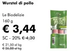 NaturaSì Wurstel di pollo Le Biodelizie offerta