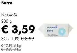 NaturaSì Burro NaturaSi offerta