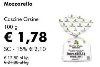 NaturaSì Mozzarella Cascine Orsine offerta