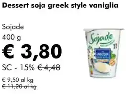 NaturaSì Dessert soja greek style vaniglia Sojade offerta