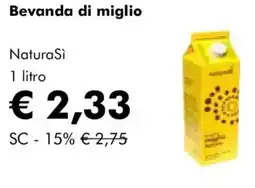 NaturaSì Bevanda di miglio Natura Si offerta