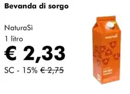 NaturaSì Bevanda di sorgo Natura Si offerta