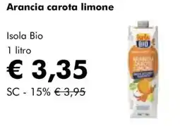 NaturaSì Arancia carota limone Isola Bio offerta