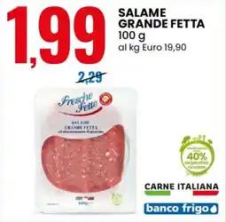 Eurospin Fresche fette salame grande fetta offerta