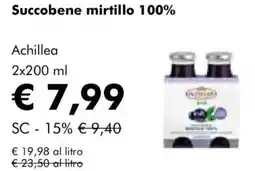 NaturaSì Succobene mirtillo 100% Achillea offerta