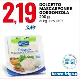 Eurospin Pascoli italiani dolcetto mascarpone e gorgonzola offerta