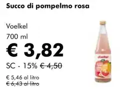 NaturaSì Succo di pompelmo rosa Voelkel offerta
