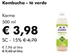 NaturaSì Kombucha - té verde Karma offerta