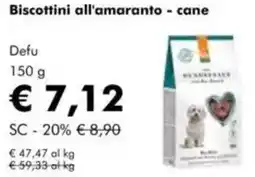 NaturaSì Biscottini all'amaranto - cane Defu offerta