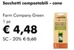 NaturaSì Sacchetti compostabili - cane Farm Company Green offerta