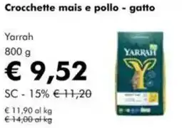 NaturaSì Crocchette mais e pollo - gatto Yarrah offerta