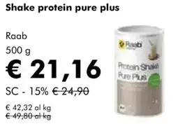NaturaSì Shake protein pure plus Raab offerta