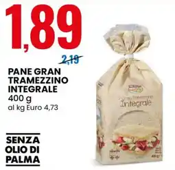 Eurospin Pane gran tramezzino integrale offerta