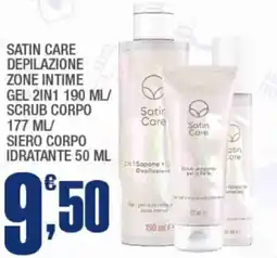Splendidi e Splendenti Satin care depilazione zone intime gel 2in1 offerta