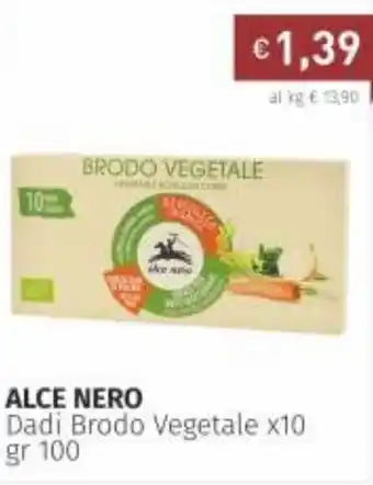 Prezzemolo e Vitale Alce Nero Dadi Brodo Vegetale x10 100gr offerta
