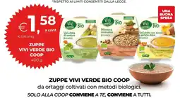 Unicoop Zuppe vivi verde bio COOP offerta
