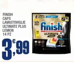 Splendidi e Splendenti Finish caps lavastoviglie ultimate plus lemon 14 pz offerta