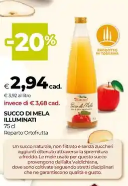 Unicoop Succo di mela illuminati offerta