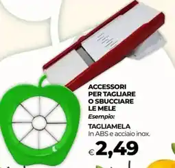 Unicoop Accessori per tagliare o sbucciare le mele, tagliamela offerta