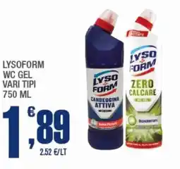 Splendidi e Splendenti Lysoform wc gel offerta