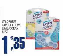 Splendidi e Splendenti Lysoform tavolette wc lime/ocean offerta